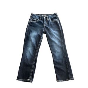 Silver Jean Co. Denim Suki mid Capri jean size 28x23